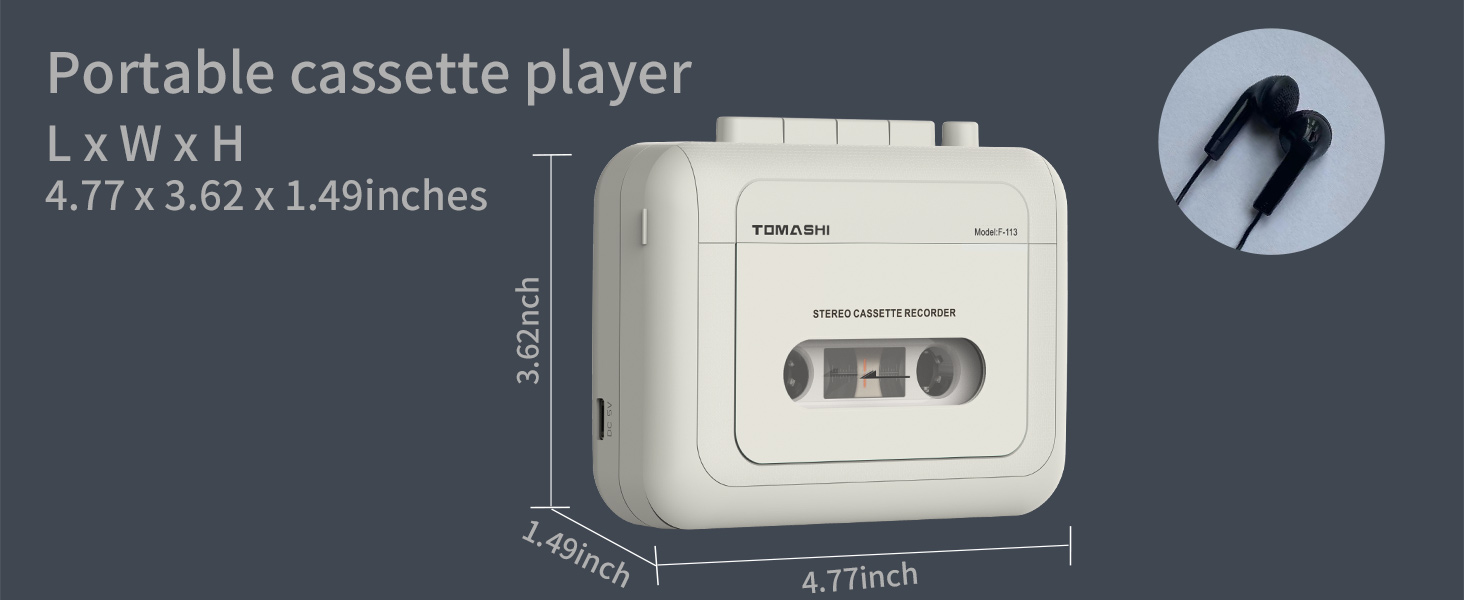 Stereo cassette tape player