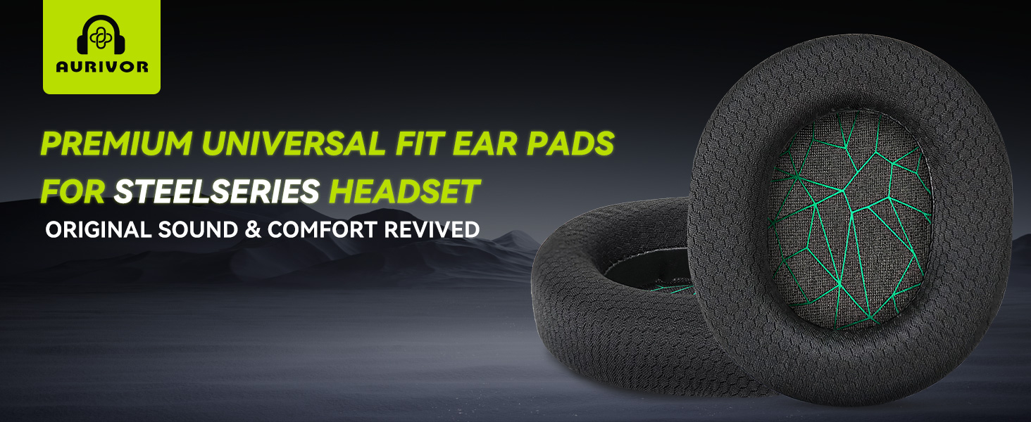 PREMIUM UNIVERSAL FIT EAR PADS for SteelSeries Headphones