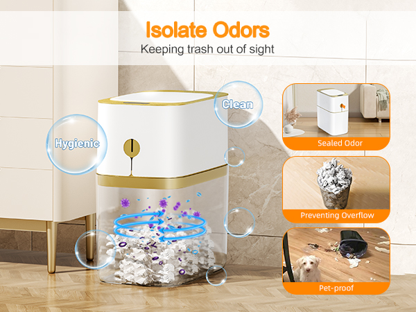 small trash can with lid