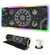 AIMSA RGB LED Gaming Mouse Pad, 14 Modes Glow Pad, Extra Large Gaming Mousepad, 35.4 x 15.8 inch ...
