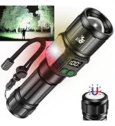 JAY-PARK Flashlights High Lumens, Rechargeable Flashlight 1000,000 Lumens with Magnetic, Bright F...