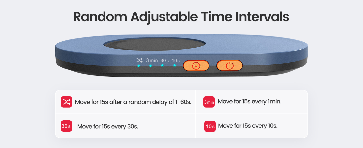 Vaydeer Ultra Slim Mouse Mover, Air 3 Mouse Jiggler