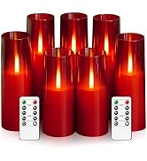 kakoya Flameless LED Candles Upgraded Realistic Flickering Flame,7Pcs Battery Operated Candles wi...