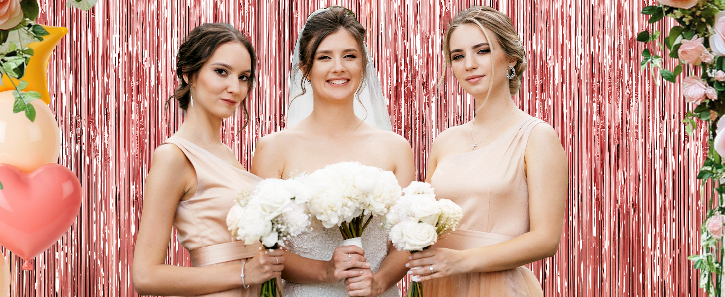 Tinsel Backdrop Foil Fringe Curtains