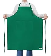 ROTANET Extra Large Apron for Men Adjustable Bib Apron with 2 Pockets Cooking Kichen Aprons Women...