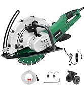 Hoteche 14-Inch Electirc Concrete Saw - 2600W Multifunctional Cut-off Saw with Diamond Cutting Bl...