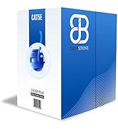 Dripstone 600001 1000ft CAT5e 4/UTP Ethernet LAN Cable 24AWG Network Wire (Blue)