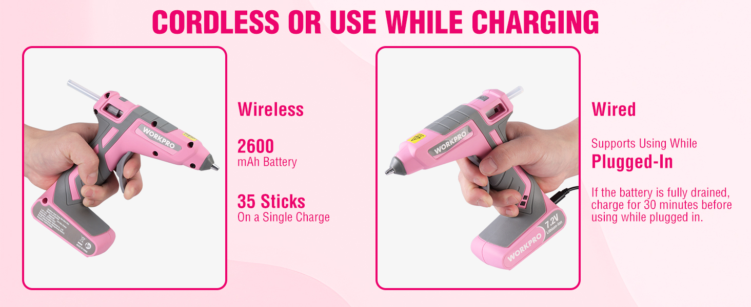 cordless hot glue gun