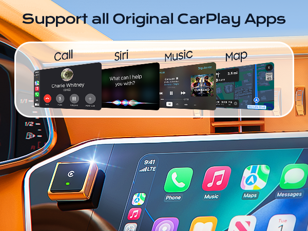 Supports all CarPlay Apps