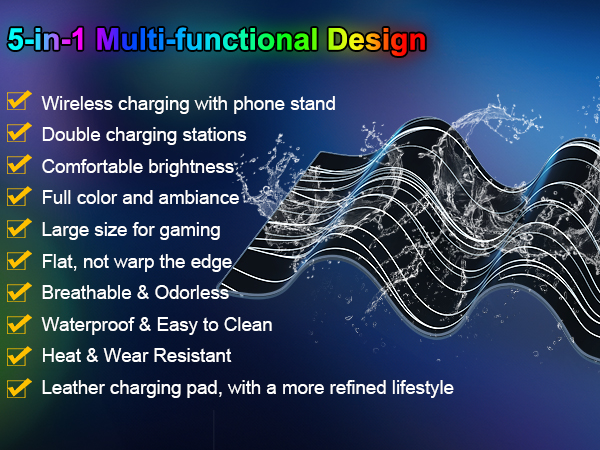 mouse pad with wireless charger