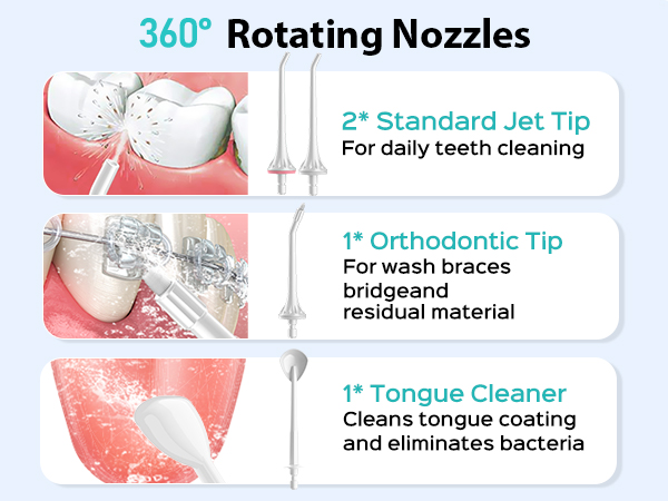 water dental flosser pick teeth cordlss portable Hilo dental con agua, recoge los dientes
