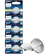 Philips CR2477 3v Lithium Battery 5-Pack, CR 2477 Battery | 10 Year Shelf Life | Leak-Proof Desig...