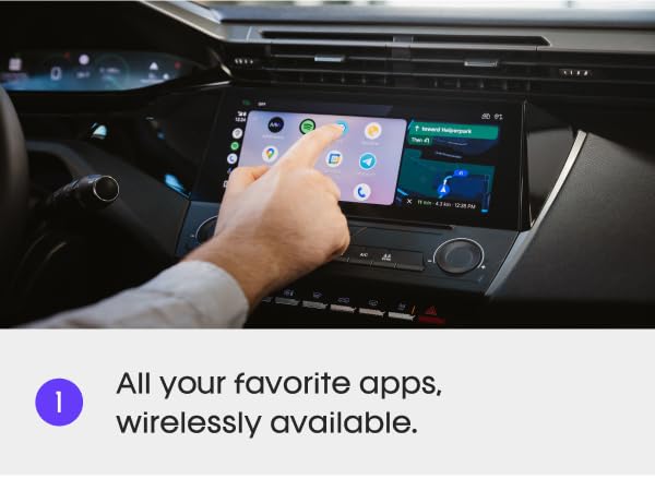 Android Apps on car screen wireless