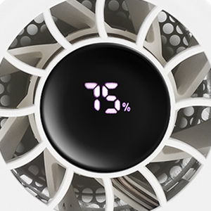 xuenair battery operated fan for car equipped with a digital display screen and easy to operate