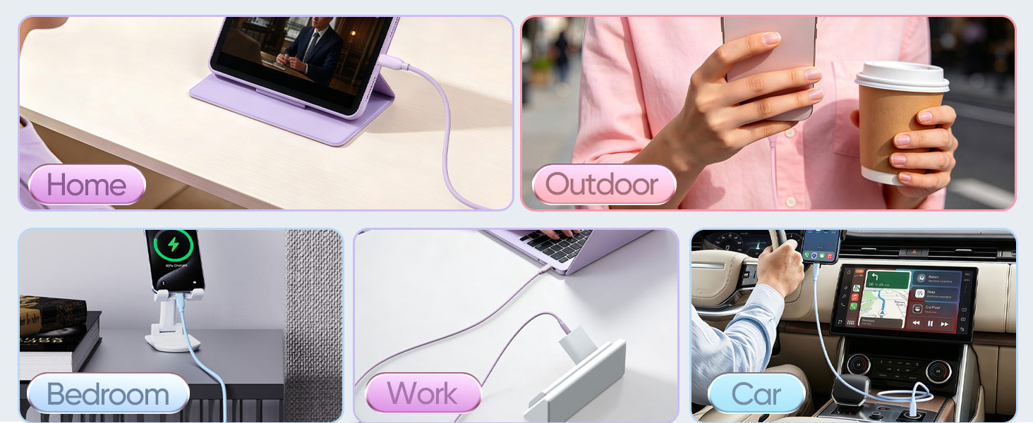 pink usb c cable