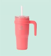 REDUCE Stainless Steel Tumbler with Handle - Dual-Wall Vacuum Insulated Travel Mug, Sweat-Proof L...