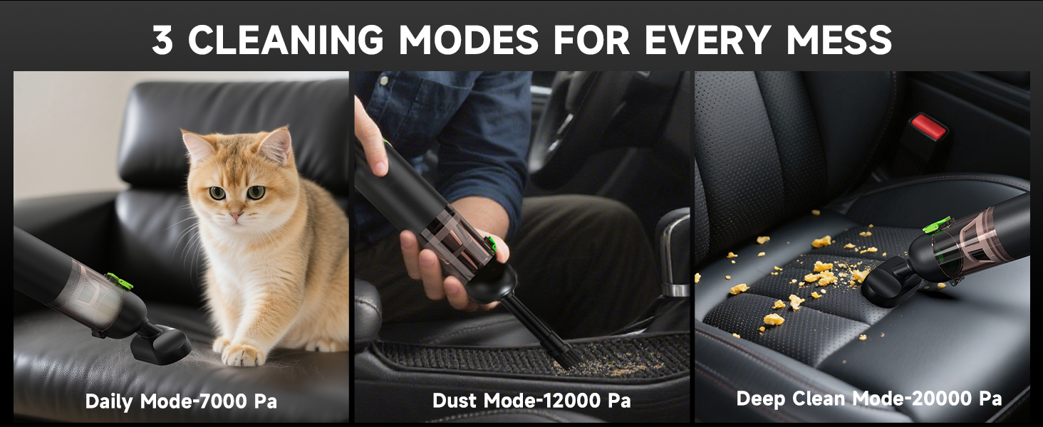 3 cleaning modes
