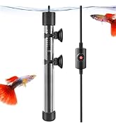 HITOP 50W 100W 300W Quartz Aquarium Heater, Adjustable Fish Tank Heater with External Controller,...