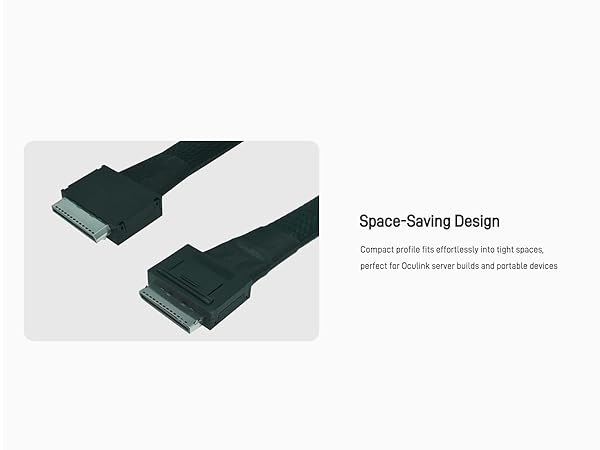 LetLinkSo Gen4 PCIe 4.0 Oculink SFF-8611 8i Connector Adapter Male Extension Cable