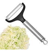 LHS Cabbage Peeler for Kitchen, Wide Mouth Vegetable Peeler, Stainless Steel Fruit Shredder Slice...