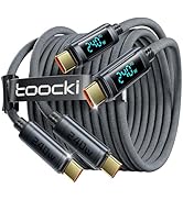 toocki USB C Cable [2Pack,6.6ft] 240W Fast Charging Cord with LED Display Compatible with iPhone ...