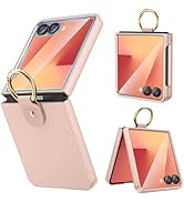 Ruky for Samsung Galaxy Z-Flip-7 Case with Ring, Full Body Shockproof Z Flip7 Case with Built-in ...