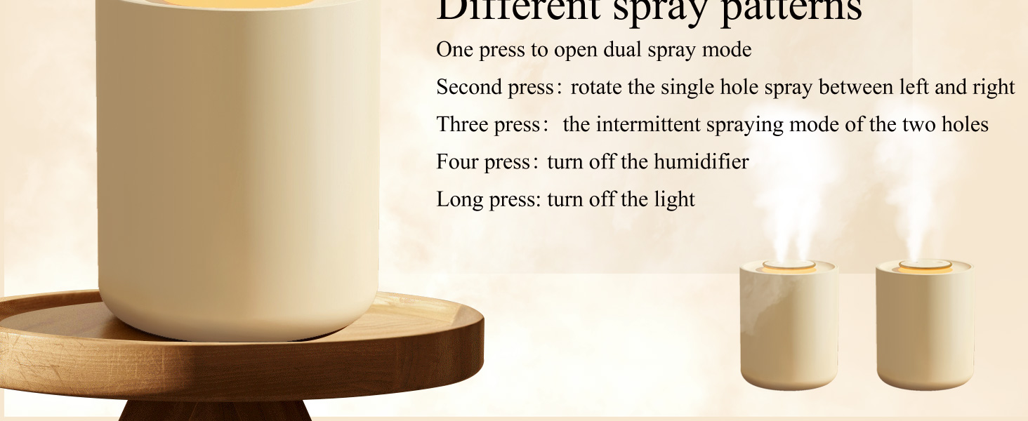portable Humidifier Baby Bedroom Travel Small Cool Mist USB Personal Desktop Humidifier Home