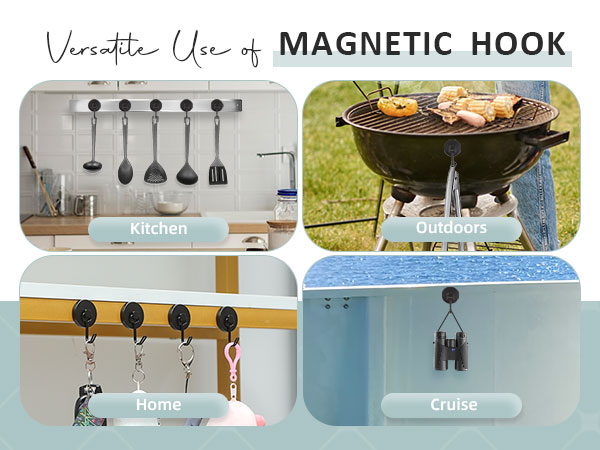 Neosmuk black swing magnetic hooks