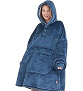 Degrees of Comfort Wearable Blanket Hoodie for Adults Women &amp; Men - Cozy Warm, One Size Fits All