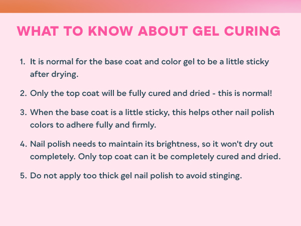 ABOUT GEL CURING