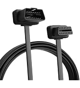 TIENFOKOTA OBD Slim Extension Cable,16 Pin OBD2 Male to Female Ribbon Extension Wire, Diagnostic ...