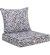 Favoyard Outdoor Deep Seat Patio Cushions Set, 22 x 22 Inch Rainproof &amp; 3-Year Fade Resistant Pat...