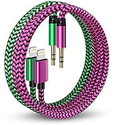 Lightning 3.5mm Audio Cable 3ft, [Apple Mfi Certified] Aux Cord for iPhone, Speaker, Car Stereo, ...