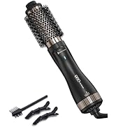 Heated Round Brush, Ionic Smoothing &amp; Volumizing Blowout, 1.5 Inch Heated Hair Brush with Titaniu...