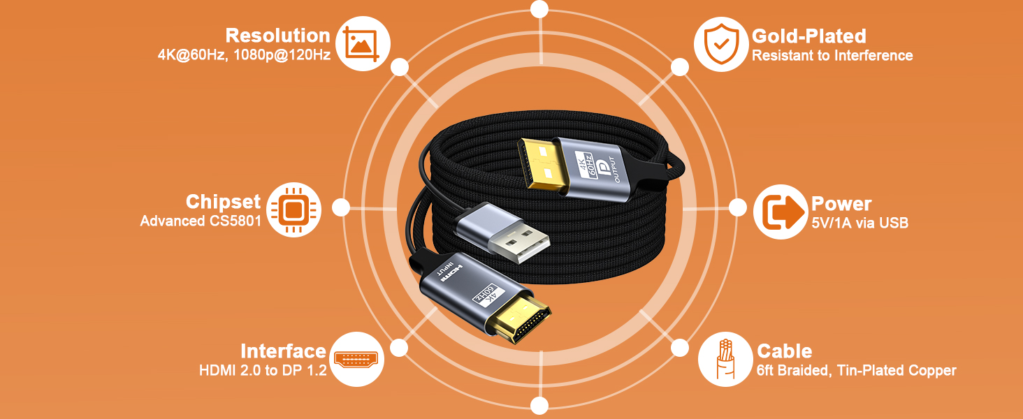 hdmi-to-displayport adapter