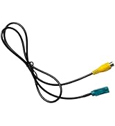 Fakra Z Female to RCA Female Backup Camera Harness Adapter, Wiring Harness Connector Video Input ...