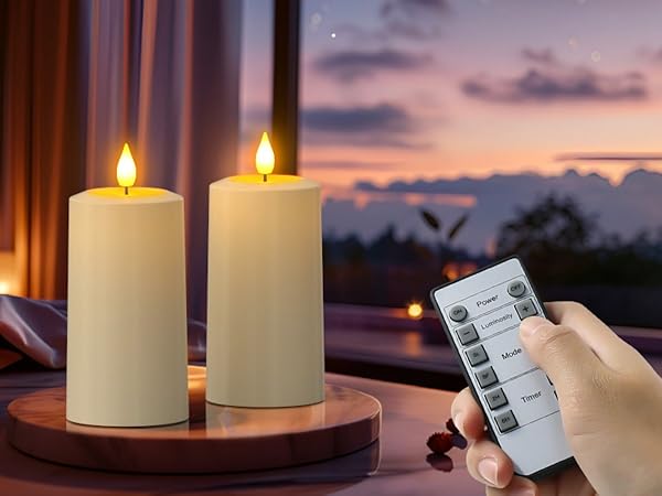 rechargeable candles with remote