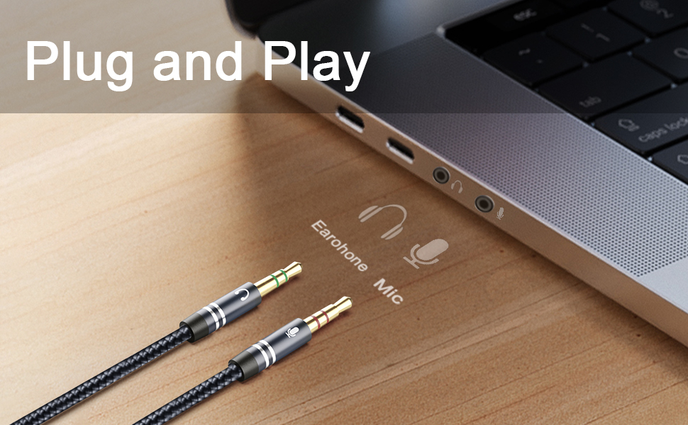Braided Headphone Splitter