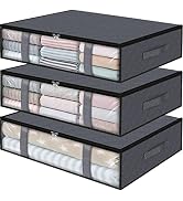 StorageRight Storage Bins Clothes Storage, Foldable Blanket Storage Bags, Under Bed Storage Conta...