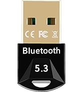 GAROGYI Bluetooth 5.3 USB Adapter for PC Supports Windows 11/10 Plug and Play,5.3+EDR Bluetooth W...