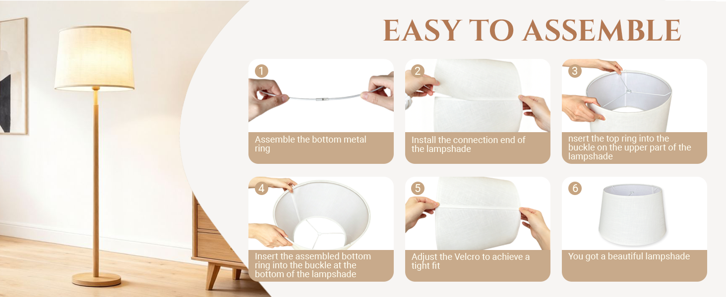 white lamp shade