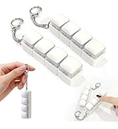 2 Pack Caramel Bread Keyboard Fidget Toy–Crisp Sound,Stress Relief Cute Fidget Clicker Keychain,A...