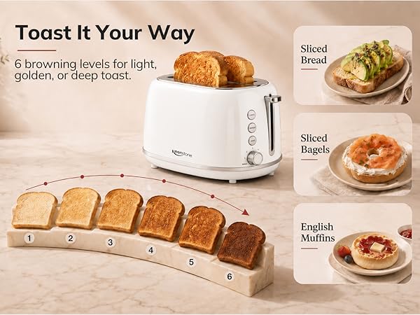 Toaster 2 Slice wide Slot