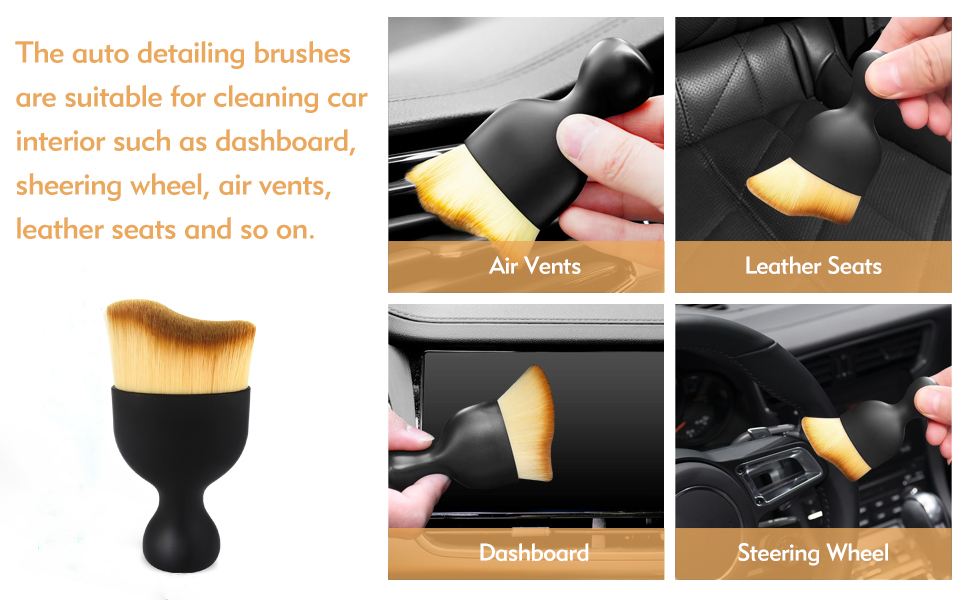 automotive interior dusting brush