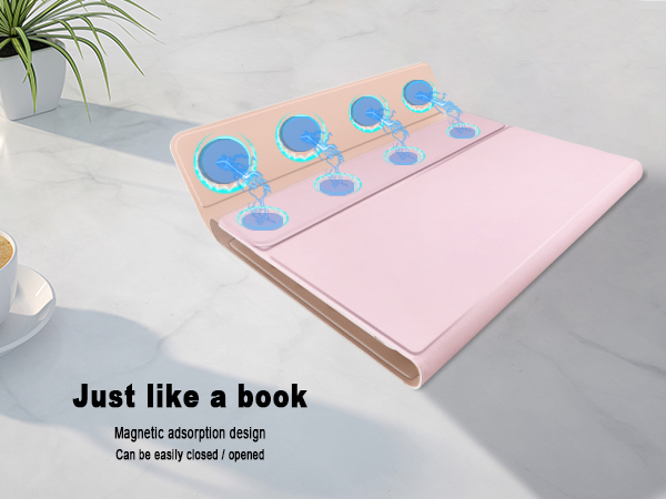 Universal Tablet Backlit Keyboard Case Pink - 4