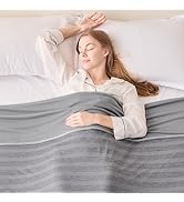 EMME Cooling Blankets for Hot Sleepers, Summer Blanket 60"x80" for Bed, Thin Lightweight Throw Bl...