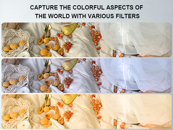 Various filters camera