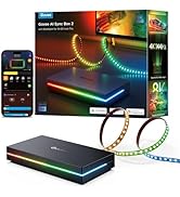 Govee HDMI 2.1 Sync Box 2, AI Sync Box with TV Backlight, Supports 8K@60Hz, 4K@144Hz, VRR and ALL...