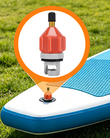 Paddle board pump adapter