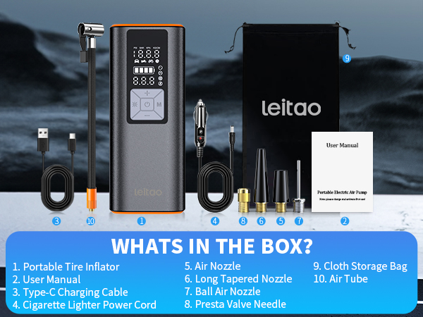 tire inflator portable air compressor